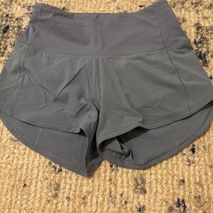 Lululemon high-rise speed up shorts
